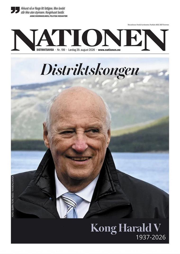 Bindalsbilde på forside