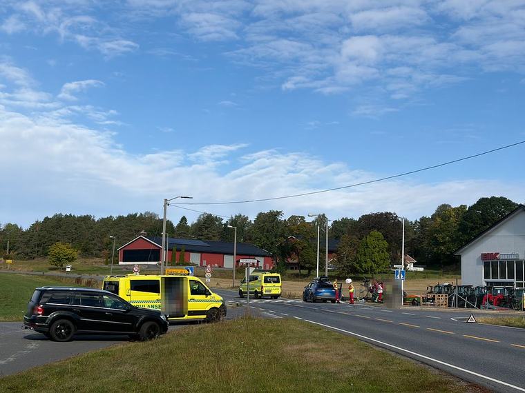 To biler i trafikkulykke