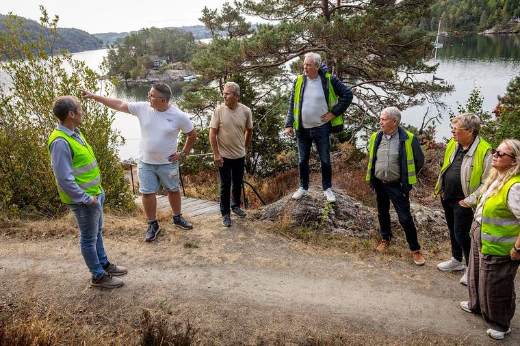 Blankt avslag for 304 meter vei her
