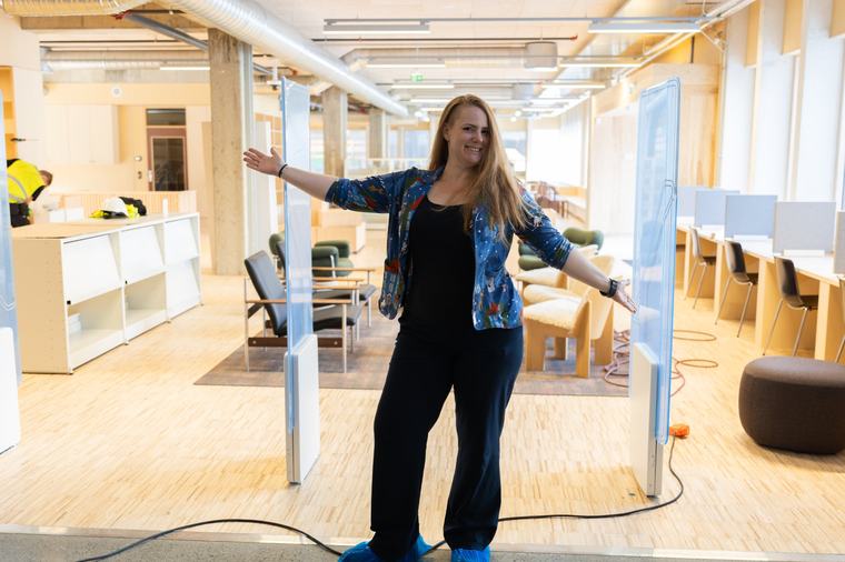 Se bildene Artikkelen er for abonnentar Se bildene Slik ser det nye biblioteket ut: –⁠ Mer plass til folk