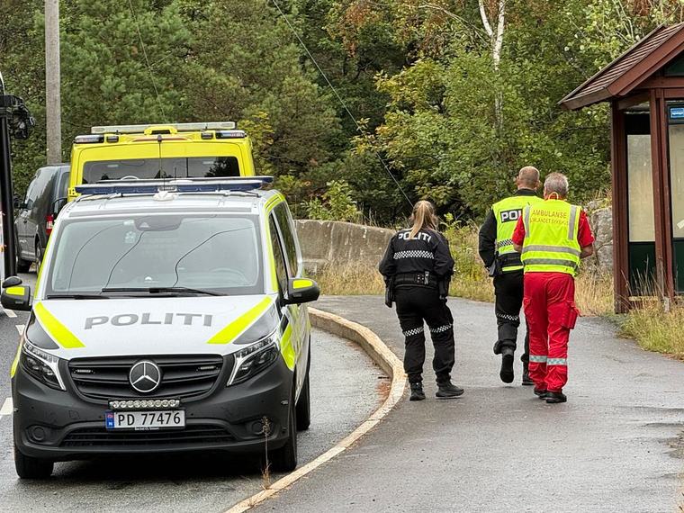 Motorsykkel veltet i Arendal